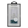 Guess GUHCP7GLUQBL iPhone 6/7/8/SE 2020 / SE 2022 niebieski/blue hard case Liquid Glitter Party na NearMe.pl