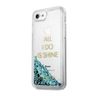 Guess GUHCP7GLUQBL iPhone 6/7/8/SE 2020 / SE 2022 niebieski/blue hard case Liquid Glitter Party na NearMe.pl