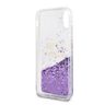Guess GUHCPXGLUQPU iPhone X/Xsfioletowy/purple hard case Liquid Glitter Party na NearMe.pl