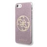 Guess GUHCI8PCUGLPI iPhone 7/8/SE 2020/ SE 2022 różowy/pink hard case Glitter 4G Circle Logo na NearMe.pl