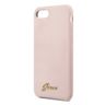 Guess GUHCI8LSLMGLP iPhone 7/8/SE 2020/ SE 2022 jasnoróżowy/light pink hard case Silicone Vintage Gold Logo na NearMe.pl