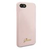 Guess GUHCI8LSLMGLP iPhone 7/8/SE 2020/ SE 2022 jasnoróżowy/light pink hard case Silicone Vintage Gold Logo na NearMe.pl