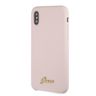 Guess GUHCPXLSLMGLP iPhone X/Xsjasnoróżowy/light pink hard case Silicone Vintage Gold Logo na NearMe.pl