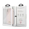 Guess GUHCPXLSLMGLP iPhone X/Xsjasnoróżowy/light pink hard case Silicone Vintage Gold Logo na NearMe.pl