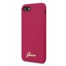Guess GUHCI8LSLMGRE iPhone 7/8/SE 2020 / SE 2022 czerwony/burgundy hard case Silicone Vintage Gold Logo na NearMe.pl