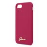 Guess GUHCI8LSLMGRE iPhone 7/8/SE 2020 / SE 2022 czerwony/burgundy hard case Silicone Vintage Gold Logo na NearMe.pl