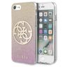 Guess GUHCI8PCUGLPGG iPhone 7/8/SE 2020/ SE 2022 różowo-złoty/gold pink hard case Glitter Gradient 4G Circle Logo na NearMe.pl