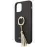 Guess GUHCN58RSSABK iPhone 11 Proczarny/black hard case Saffiano with ring stand na NearMe.pl