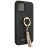 Guess GUHCN58RSSABK iPhone 11 Proczarny/black hard case Saffiano with ring stand na NearMe.pl