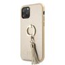 Guess GUHCN58RSSABE iPhone 11 Probeige/beżowy hard case Saffiano with ring stand na NearMe.pl