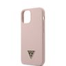 Guess GUHCP12SLSTMLP iPhone12 mini 5,4" jasnoróżowy/light pink hardcase Silicone Triangle Logo na NearMe.pl