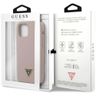 Guess GUHCP12MLSTMLP iPhone 12/12 Pro 6,1" jasnoróżowy/light pink hardcase Silicone Triangle Logo na NearMe.pl