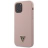 Guess GUHCP12MLSTMLP iPhone 12/12 Pro 6,1" jasnoróżowy/light pink hardcase Silicone Triangle Logo na NearMe.pl
