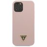 Guess GUHCP12MLSTMLP iPhone 12/12 Pro 6,1" jasnoróżowy/light pink hardcase Silicone Triangle Logo na NearMe.pl