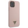 Guess GUHCP12MLSTMLP iPhone 12/12 Pro 6,1" jasnoróżowy/light pink hardcase Silicone Triangle Logo na NearMe.pl