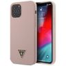 Guess GUHCP12MLSTMLP iPhone 12/12 Pro 6,1" jasnoróżowy/light pink hardcase Silicone Triangle Logo na NearMe.pl