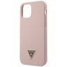 Guess GUHCP12MLSTMLP iPhone 12/12 Pro 6,1" jasnoróżowy/light pink hardcase Silicone Triangle Logo na NearMe.pl