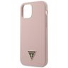 Guess GUHCP12LLSTMLP iPhone12 Pro Max 6,7" jasnoróżowy/light pink hardcase Silicone Triangle Logo na NearMe.pl
