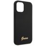 Guess GUHCP12SLSLMGBK iPhone 12 mini 5,4" black/czarny hardcase Silicone Script Gold Logo na NearMe.pl