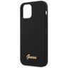 Guess GUHCP12SLSLMGBK iPhone 12 mini 5,4" black/czarny hardcase Silicone Script Gold Logo na NearMe.pl
