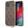 Guess GUHCP12MGF4GBR iPhone 12/12 Pro 6,1" brązowy/brown hardcase 4G Charms Collection na NearMe.pl