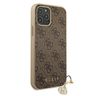Guess GUHCP12MGF4GBR iPhone 12/12 Pro 6,1" brązowy/brown hardcase 4G Charms Collection na NearMe.pl