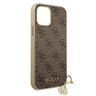 Guess GUHCP12MGF4GBR iPhone 12/12 Pro 6,1" brązowy/brown hardcase 4G Charms Collection na NearMe.pl