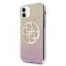 Guess GUHCN61PCUGLPGG iPhone 11 6,1" /Xr różowo-złoty/gold pink hard case Glitter 4G Circle Logo na NearMe.pl