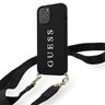 Guess GUHCP12LPUSTCRBK iPhone 12 Pro Max6,7" black/czarny hardcase Silicone Printed Logo Strap na NearMe.pl