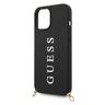 Guess GUHCP12LPUSTCRBK iPhone 12 Pro Max6,7" black/czarny hardcase Silicone Printed Logo Strap na NearMe.pl