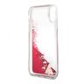 Guess GUHCPXGLUFLRA iPhone X Raspberryhard case Glitter Liquid na NearMe.pl