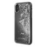 Guess GUHCPXGLUFLSI iPhone X/Xs silversrebrny hard case Glitter Liquid na NearMe.pl