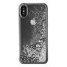Guess GUHCPXGLUFLSI iPhone X/Xs silversrebrny hard case Glitter Liquid na NearMe.pl