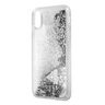 Guess GUHCPXGLUFLSI iPhone X/Xs silversrebrny hard case Glitter Liquid na NearMe.pl