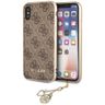 Guess GUHCPXGF4GBR iPhone X/Xs brown/brązowy hard case 4G Charms Collection na NearMe.pl