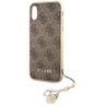 Guess GUHCPXGF4GBR iPhone X/Xs brown/brązowy hard case 4G Charms Collection na NearMe.pl