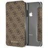Guess GUFLBKI65GF4GBR iPhone Xs Maxbrown/brązowy book 4G Charms Collection na NearMe.pl