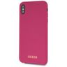Guess GUHCI65LSGLPI iPhone Xs Max pink/różowy hard case Silicone na NearMe.pl