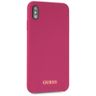 Guess GUHCI65LSGLPI iPhone Xs Max pink/różowy hard case Silicone na NearMe.pl