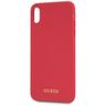 Guess GUHCI65LSGLRE iPhone Xs Max red/czerwony hard case Silicone na NearMe.pl