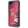 Guess GUHCI8GLHFLRA iPhone 7/8/SE 2020/ SE 2022 raspberr yhard case Glitter Hearts na NearMe.pl
