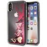 Guess GUHCPXGLHFLRA iPhone X/Xsraspberry hard case Glitter Hearts na NearMe.pl