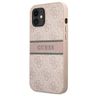 Guess GUHCP12S4GDPI iPhone 12 mini 5,4"różowy/pink hardcase 4G Stripe na NearMe.pl