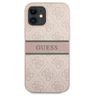 Guess GUHCP12S4GDPI iPhone 12 mini 5,4"różowy/pink hardcase 4G Stripe na NearMe.pl