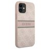 Guess GUHCP12S4GDPI iPhone 12 mini 5,4"różowy/pink hardcase 4G Stripe na NearMe.pl
