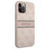 Guess GUHCP12M4GDPI iPhone 12/12 Pro6,1" różowy/pink hardcase 4G Stripe na NearMe.pl