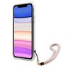 Guess GUHCN61KSMAPI iPhone 11 6,1" / Xr różowy/pink hardcase Marble with cord Collection na NearMe.pl