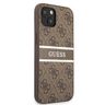 Guess GUHCP13S4GDBR iPhone 13 mini 5,4" brązowy/brown hardcase 4G Stripe na NearMe.pl