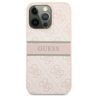 Guess GUHCP13L4GDPI iPhone 13 Pro / 13 6,1" różowy/pink hardcase 4G Stripe na NearMe.pl