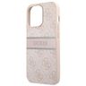 Guess GUHCP13L4GDPI iPhone 13 Pro / 13 6,1" różowy/pink hardcase 4G Stripe na NearMe.pl